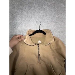 Lululemon Scuba Oversized Funnel-Neck Half Zip Filbert Tan Small thumbnail 10