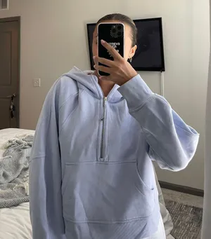 Lululemon Lilac Scuba Oversized Half-Zip Hoodie thumbnail 1