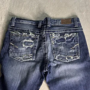 BKE Payton Dark Blue Wide Leg Jeans thumbnail 7