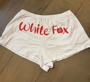 White Fox Size XS NWT Shorts White Red thumbnail 1