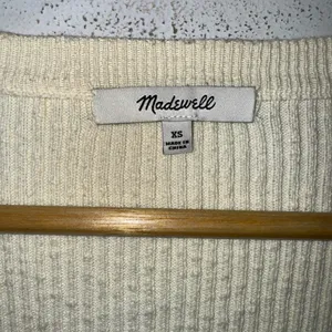 Madewell Scoop Neck Cardigan Sweater In Antique‎ Cream XS NG738 thumbnail 6