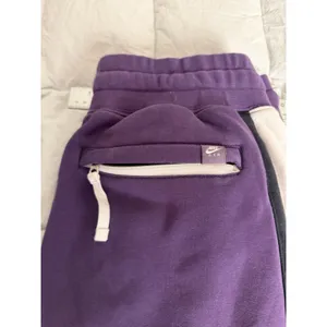 Nike Air Rare Purple White & Black Stripped Pants Large. thumbnail 14