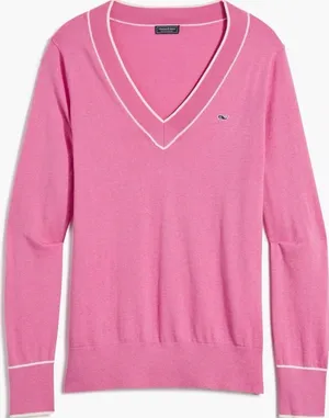 Pink vineyard vines long sleeve sweater thumbnail 1