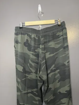 Splendid Pants Womens Large Green Camo Jogger Elastic Waist Cuffed Pockets thumbnail 4