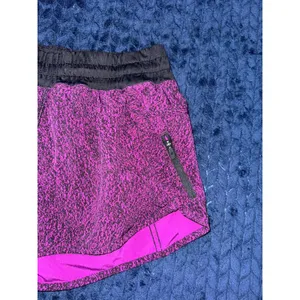 Lululemon Women's Run‎ Times Shorts Speckled Foil Magenta Purple Black Size 6 thumbnail 6