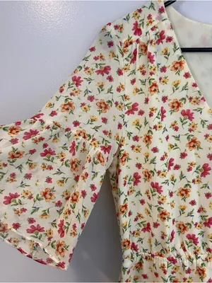 Lost + Wander Love in Bloom Floral Ruffle Mini Dress mini dress thumbnail 6