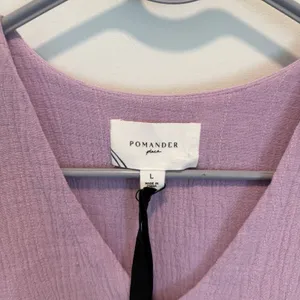 NWT Tuckernuck Pomander Place Lavender Gauze Millie Dress Pockets Size Large thumbnail 6