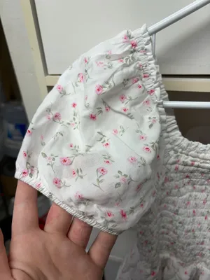 Altar'd State Romper Floral White XS thumbnail 7