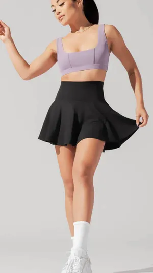 Popflex Supersculpt™ Twirl Skort with Pockets - Black thumbnail 1