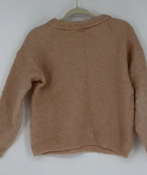Acne Studios Dramatic Moh Sweater Beige Mohair Wool Scandinavian Small Minimal thumbnail 1