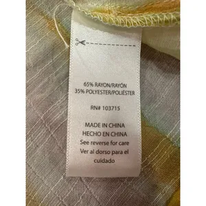 Title: Zac & Rachel XL Pastel Watercolor Stripe Button Down Shirt Roll Tab Sleev thumbnail 9