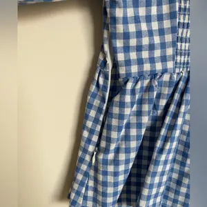 English Factory Blue and White Gingham Top Puff Sleeves thumbnail 5