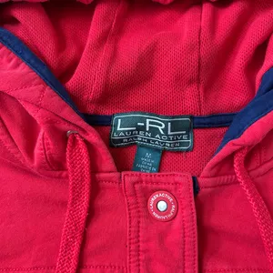 Like new Ralph Lauren Active women Red Hooded Jacket size M thumbnail 3