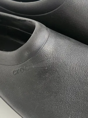 Crocs On The Clock Black Work Clogs Size Womens 7 Mens 5 Flaw thumbnail 5