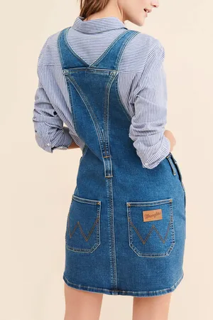 Wrangler Yesterday Denim Skirt Overalls thumbnail 2