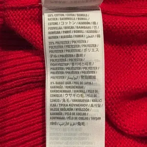 Abercrombie Sweater Rabbit Hair Cashmere Y2K Preppy Heritage Old Money Red Large thumbnail 6