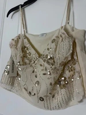 No Boundaries Large beaded sequence top thumbnail 1
