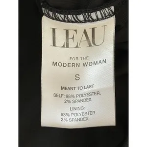 Leau Caro Corset Mini Dress Size Small‎ Black Strapless Ruched Bodycon Mesh thumbnail 6