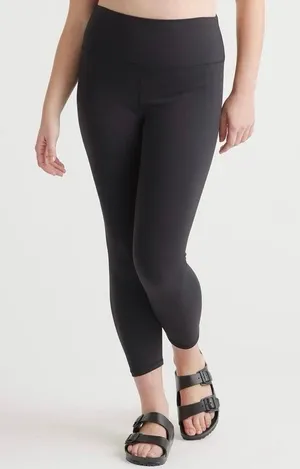 Quince Size L Ultra Form High Rise Leggings Black 25” Inseam thumbnail 1