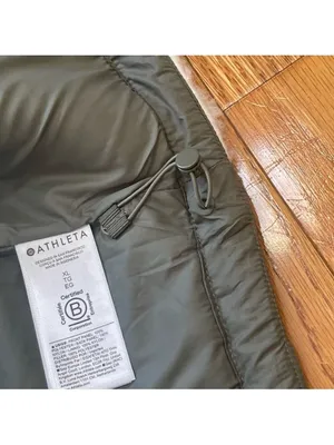 Athleta Quilted Sherpa Fleece Hybrid Jacket XL Sage Green Gorpcore, Quiet Luxury thumbnail 10
