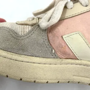 Veja V-10 Multico Colorblock Sneaker Suede Leather Pastel Pink Blue Cream Size 8 thumbnail 14