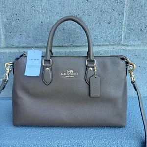 NWT Coach Georgia Satchel Bag CR156 in dark stoen thumbnail 1