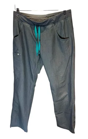 Figs Women’s Scrubs Pants Size Medium Cargo Pockets Graphite Color thumbnail 1