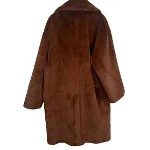 NWOT Avec Les Filles Oversized Faux Fur Coat Penny Lane Mob Wife City Chic M thumbnail 3