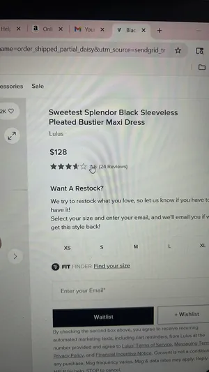 Lulus Black Maxi Dress - Pleated Bustier Sweetest Splendor thumbnail 5