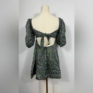 New! For Love &‎ Lemons Alisa Mini Dress in Green Sz XS $233 thumbnail 8