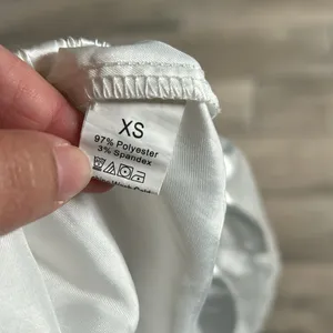 White silky pajama shorts Size XS thumbnail 4
