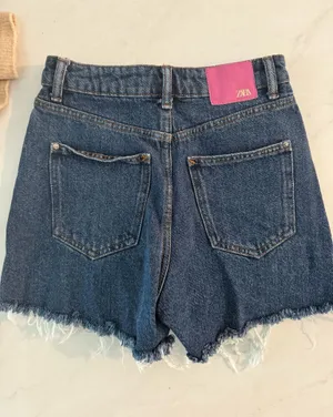 ZARA Shorts Denim High-Rise thumbnail 2