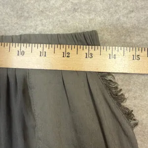 Grade & Gather Women Small Green Boho Coastal Wide Leg Raw Hem Flowy‎ Pants thumbnail 7