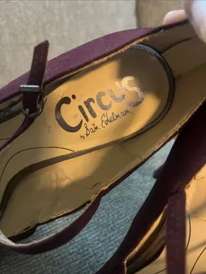 Circus by Sam Edelman Burgundy Strappy Pointed-Toe Heels thumbnail 2