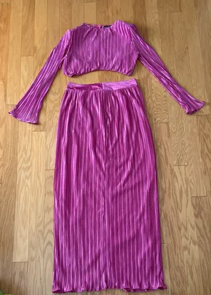 Women’s On Twelfth Fuschia Two-Piece (Size Large) thumbnail 1