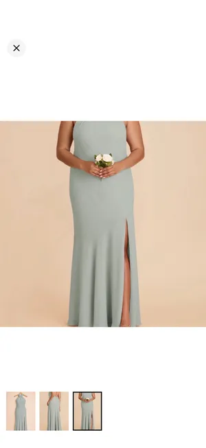Birdy Grey Chiffon Sage Green Dress thumbnail 3