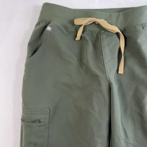Figs M Medium Zamora Jogger Style Scrub Pants Technical Women’s Nurse Green thumbnail 4