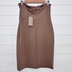 Meshki Rachel Crepe Bandeau Thigh Split‎ Mini Dress Size XL thumbnail 3