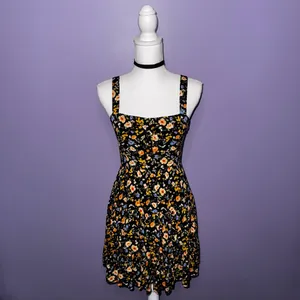 NWT Boutique Black Floral Mini Dress thumbnail 2