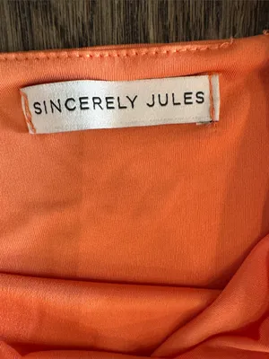 Sincerely Jules Orange Sleeveless Midi Dress thumbnail 2
