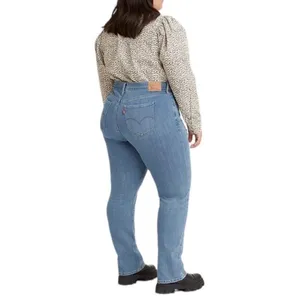 Levi's 724 Jeans Women's Size 26W NWT High Rise Slim Straight Distressed Blue thumbnail 12