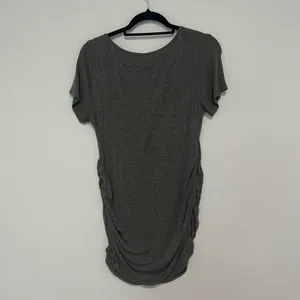 PinkBlush dark gray maternity mini dress thumbnail 6