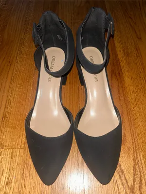 Dream Pairs Annee Black Pointed Ankle-Strap Heels NEW sz 10 thumbnail 2