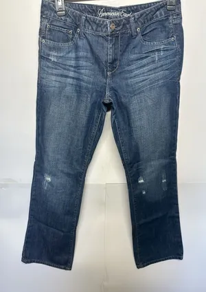 American Eagle Distressed Jeans Women’s Size 12 34x31.5 thumbnail 1