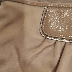 Coach Cream Satin Wristlet 8.5 X 5.5 thumbnail 4