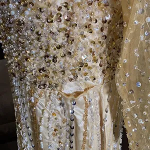 Women’s Gold Fully Beaded Dress M **READ DESCRIPTION** thumbnail 12