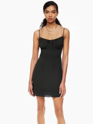 Aritzia Sunday Best Delilah Mini Dress Black Size Large thumbnail 13
