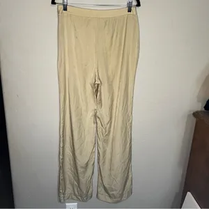 We The Free Cream High‎ Rise Flowy Side Zipper Button Beach Pants thumbnail 8