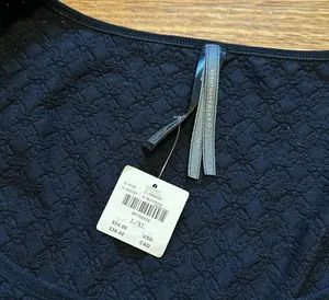 Anthropologie New Black Stretchy Crop Lace-up Corset Top Women’s Large XL thumbnail 5