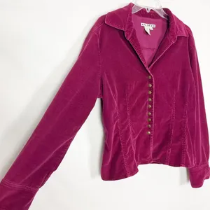 Vintage A.M.I. Womens Jacket Large Y2K Corduroy Grunge Casual Girl Minimalist thumbnail 7